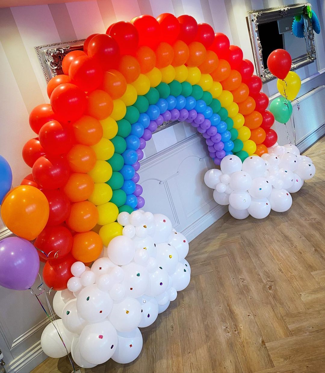 Rainbow Balloon Arch